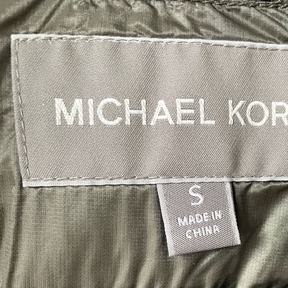 Michael Kors gray and black winter jacket. - Picture 7 of 7